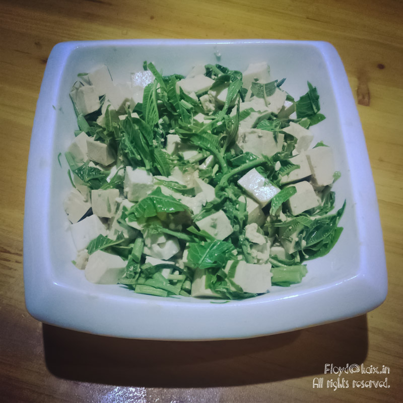香椿拌豆腐
