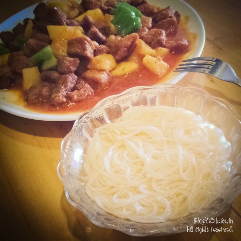 咕咾肉+面条